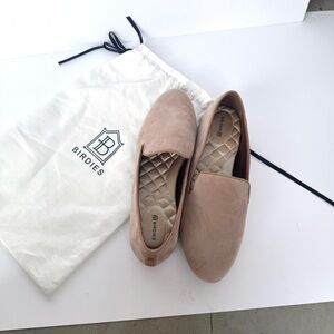 Birdies the starling latte suede tan loafers flats 9.5